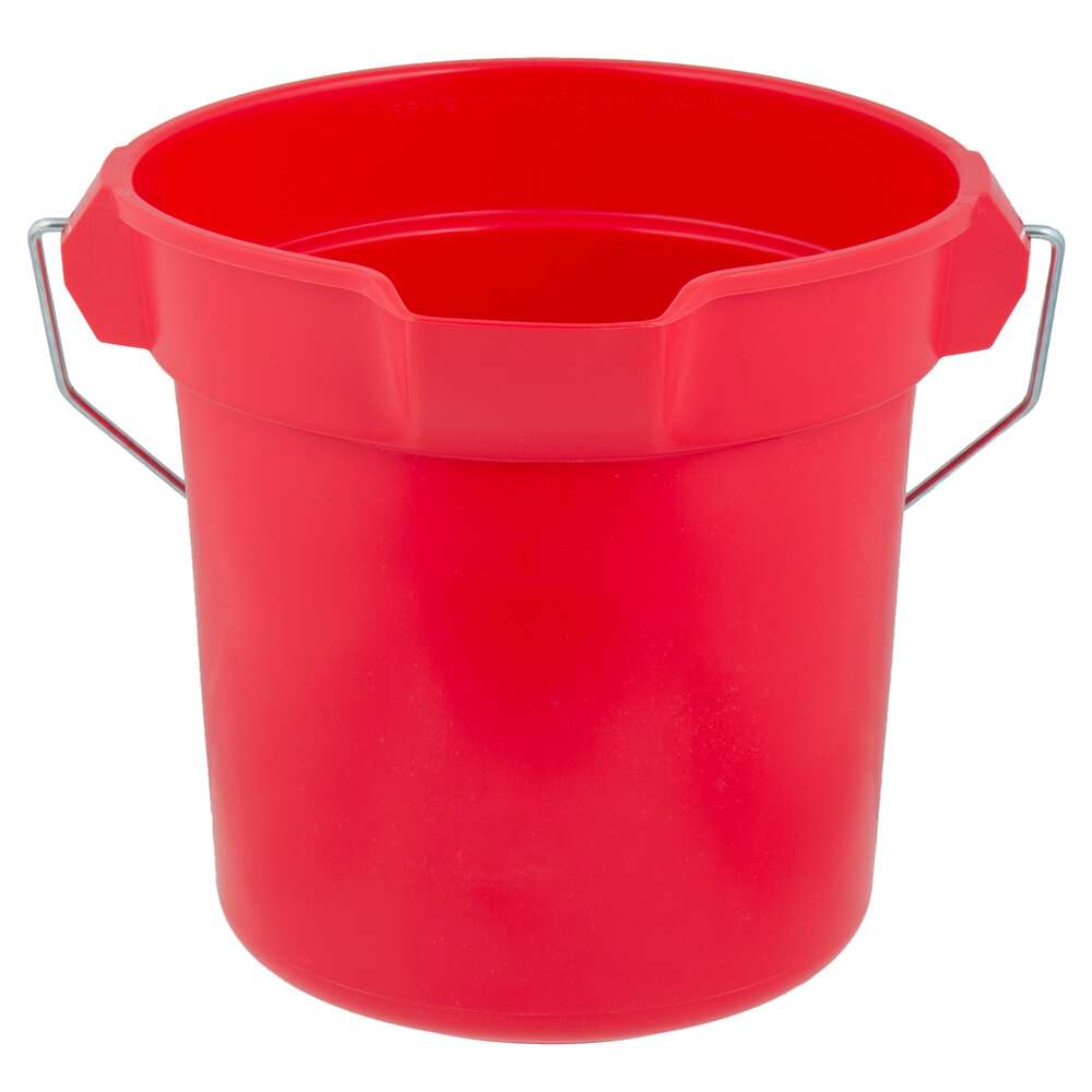 Rubbermaid® FG296300RED BRUTE 10 Qt. Red Round Bucket