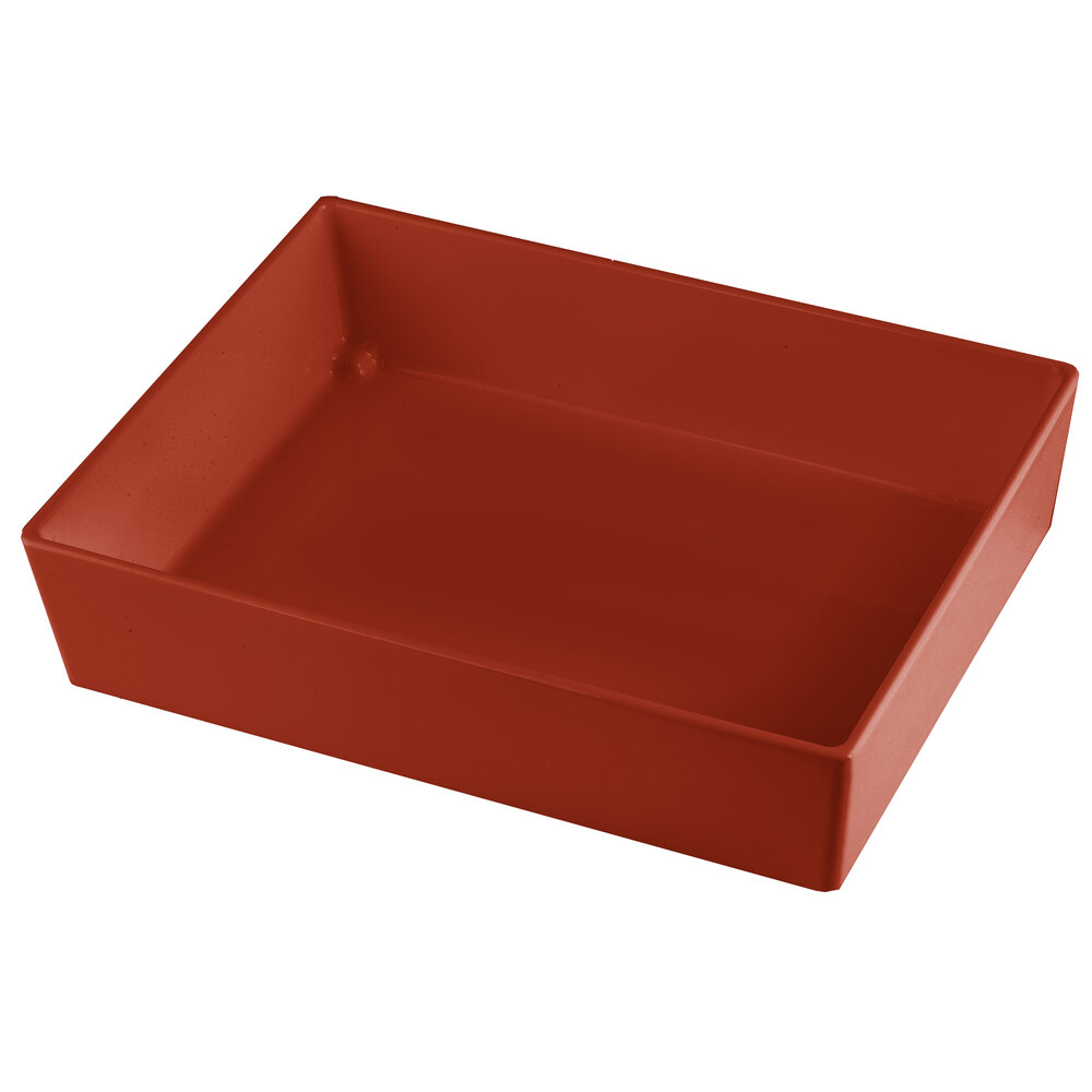 Tablecraft CW5004CP Simple Solutions 1/2 Size Copper Cast Aluminum Straight Sided Bowl - 3" Deep
