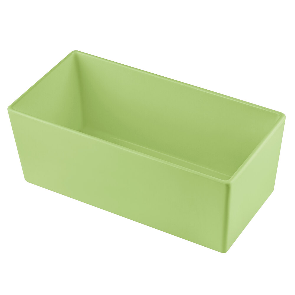 Tablecraft CW5014MM Simple Solutions 1/3 Size Modern Mint Cast Aluminum Deep Straight Sided Bowl - 5" Deep