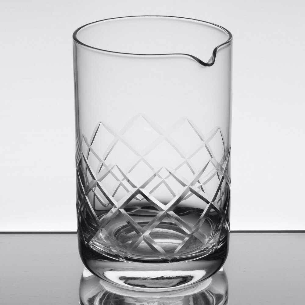 American Metalcraft MGD20 20 oz. Diamond Cut Cocktail Stirring / Mixing Glass