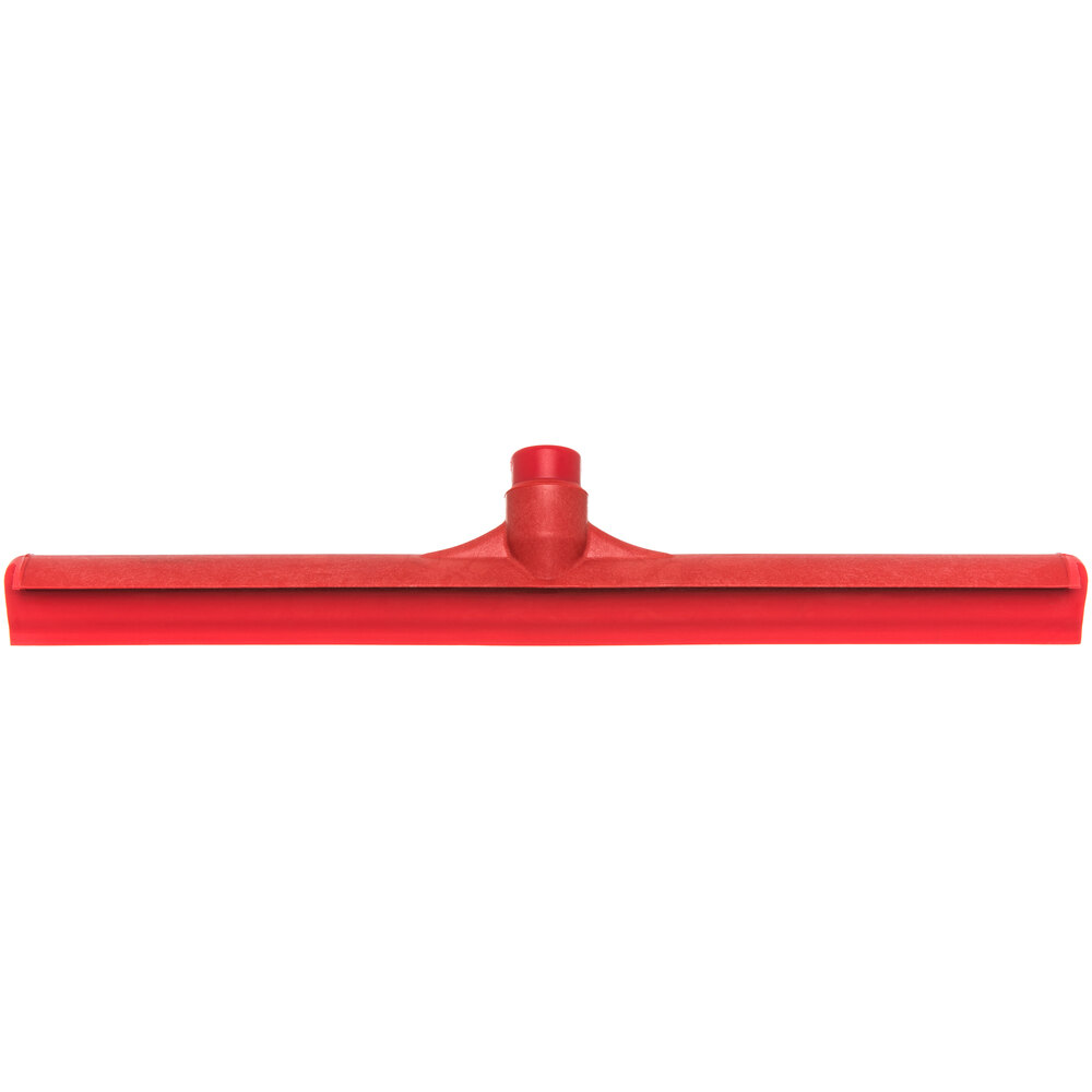 Carlisle 3656705 Sparta 20" Red Single Blade Rubber Squeegee with Plastic Frame