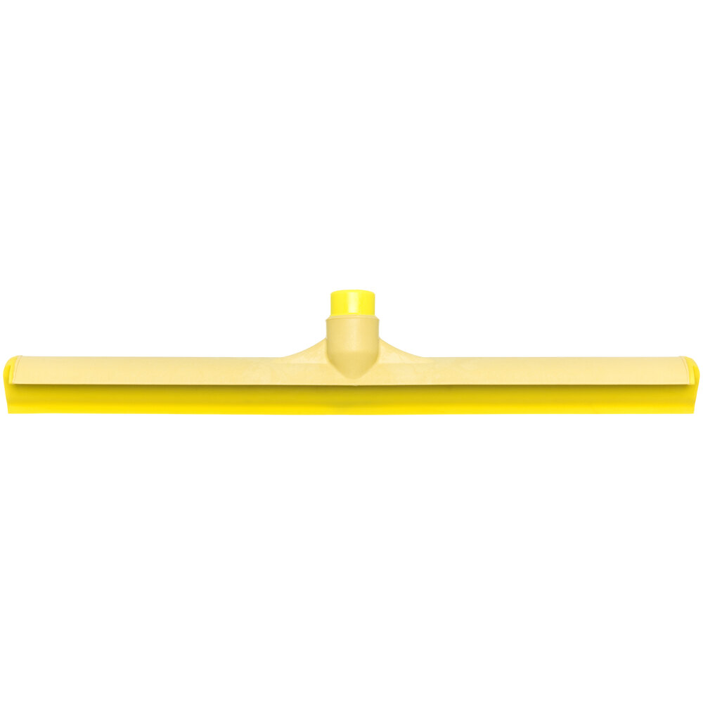 Carlisle 3656704 Sparta 20" Yellow Single Blade Rubber Squeegee with Plastic Frame