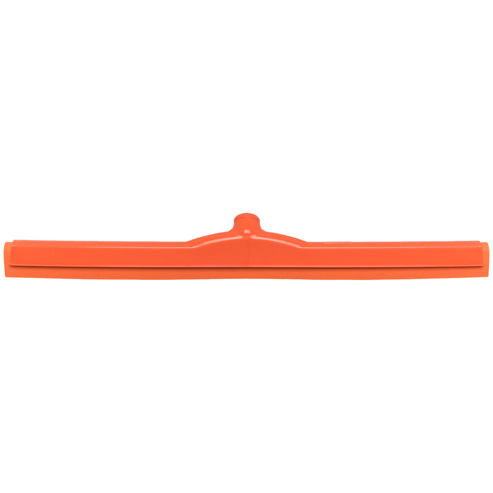 Carlisle 4156824 Sparta 24" Orange Double Foam Floor Squeegee with Plastic Frame