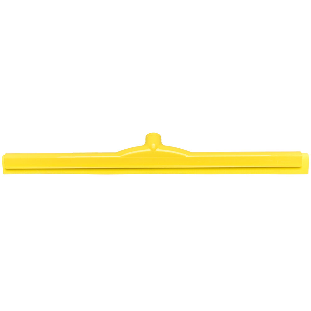 Carlisle 4156804 Sparta 24" Yellow Double Foam Floor Squeegee with Plastic Frame