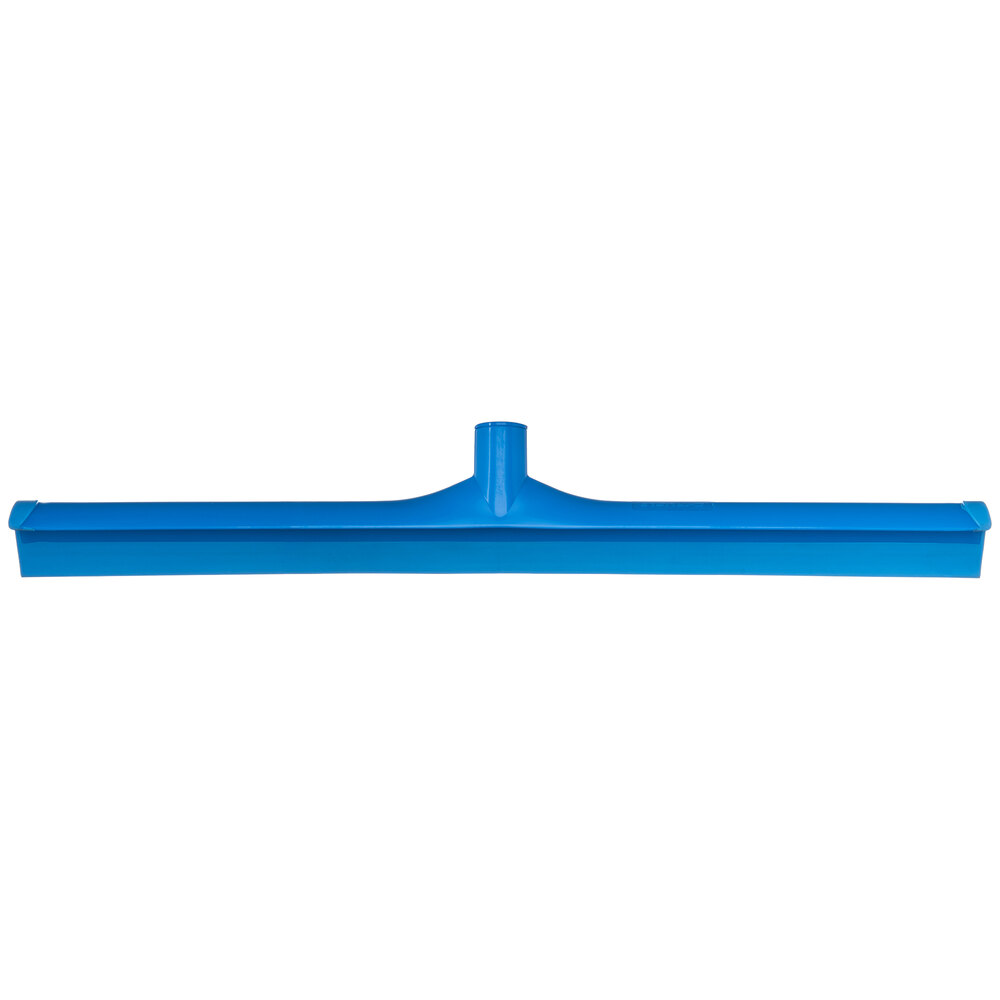Carlisle 3656814 Sparta 24" Blue Single Blade Rubber Squeegee with Plastic Frame