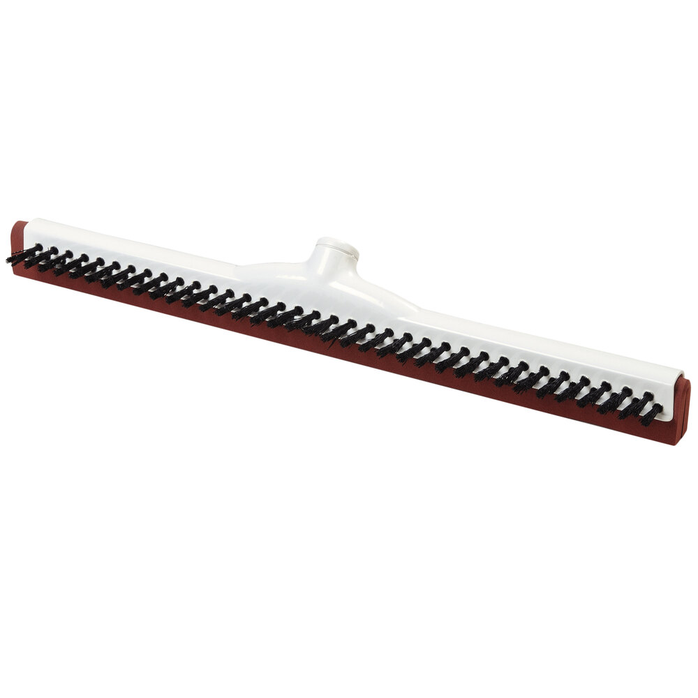 Carlisle 36781800 Flo-Pac 18" Red Double Neoprene Foam Squeegee with Plastic Frame and Bristles
