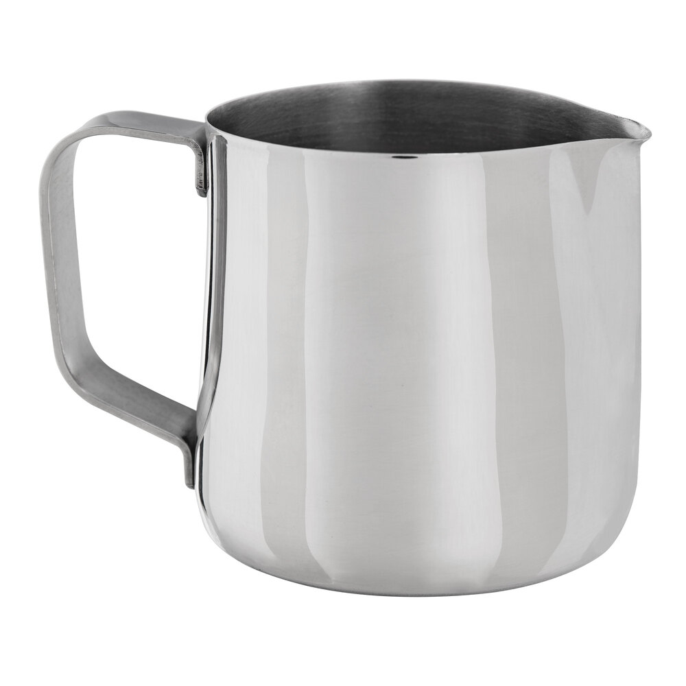 Choice 12 oz. Polished Stainless Steel Frothing Pitcher