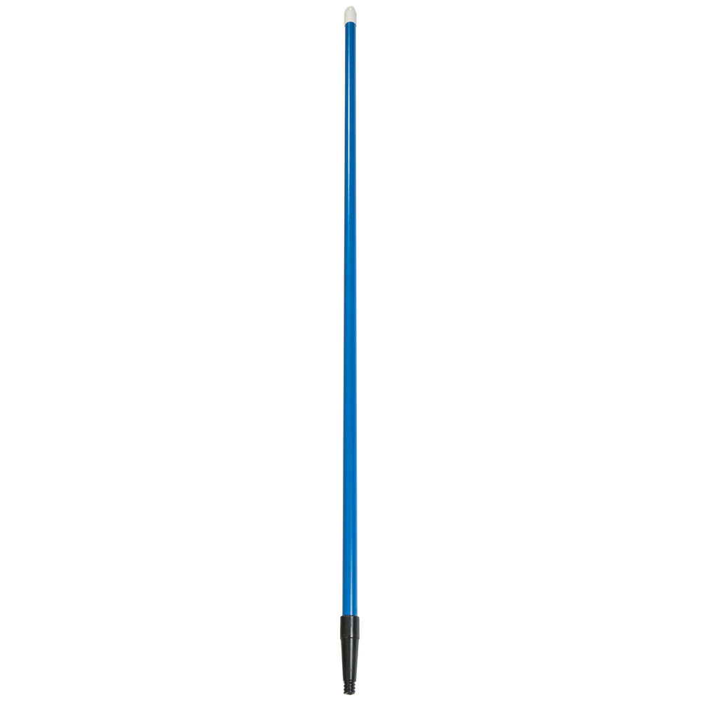 Carlisle 4022014 Sparta 60" Blue Tapered / Threaded Fiberglass Broom / Squeegee Handle