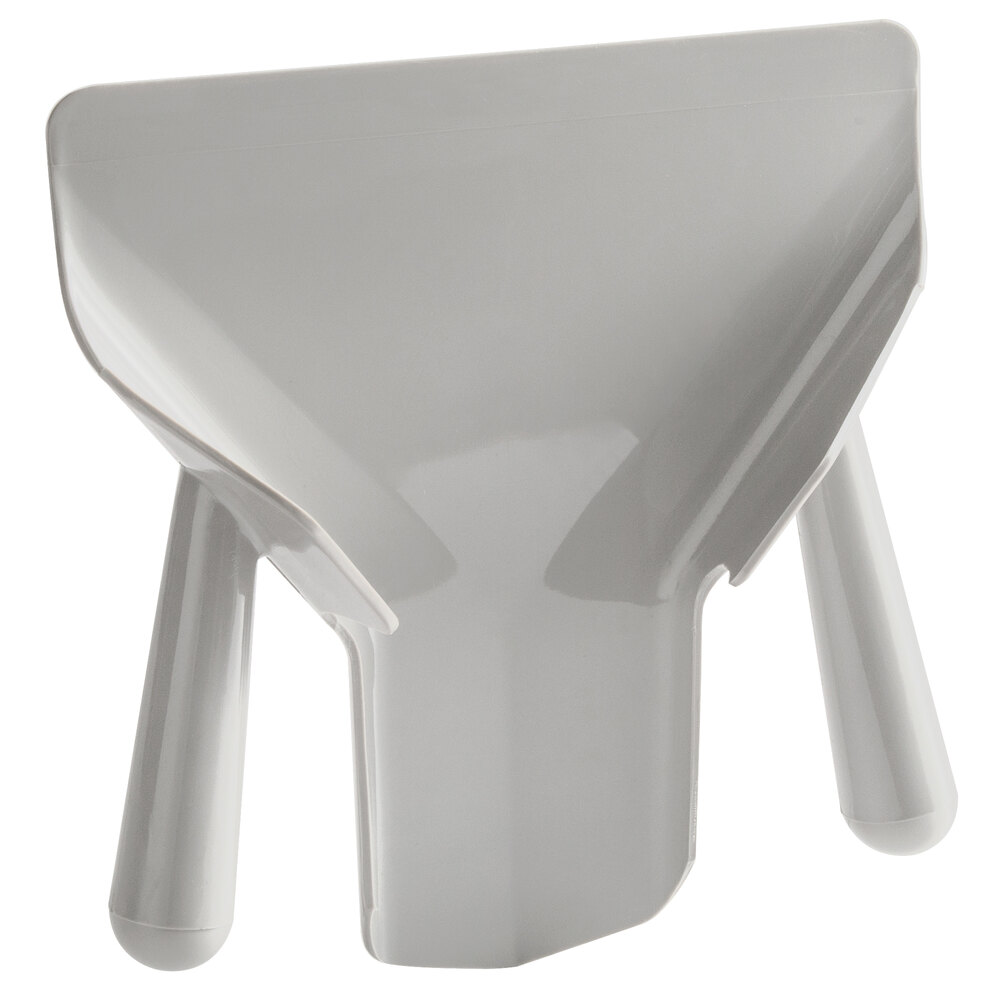 Vollrath 3673 9" x 8" Plastic Dual Handle Curly Fry Scoop