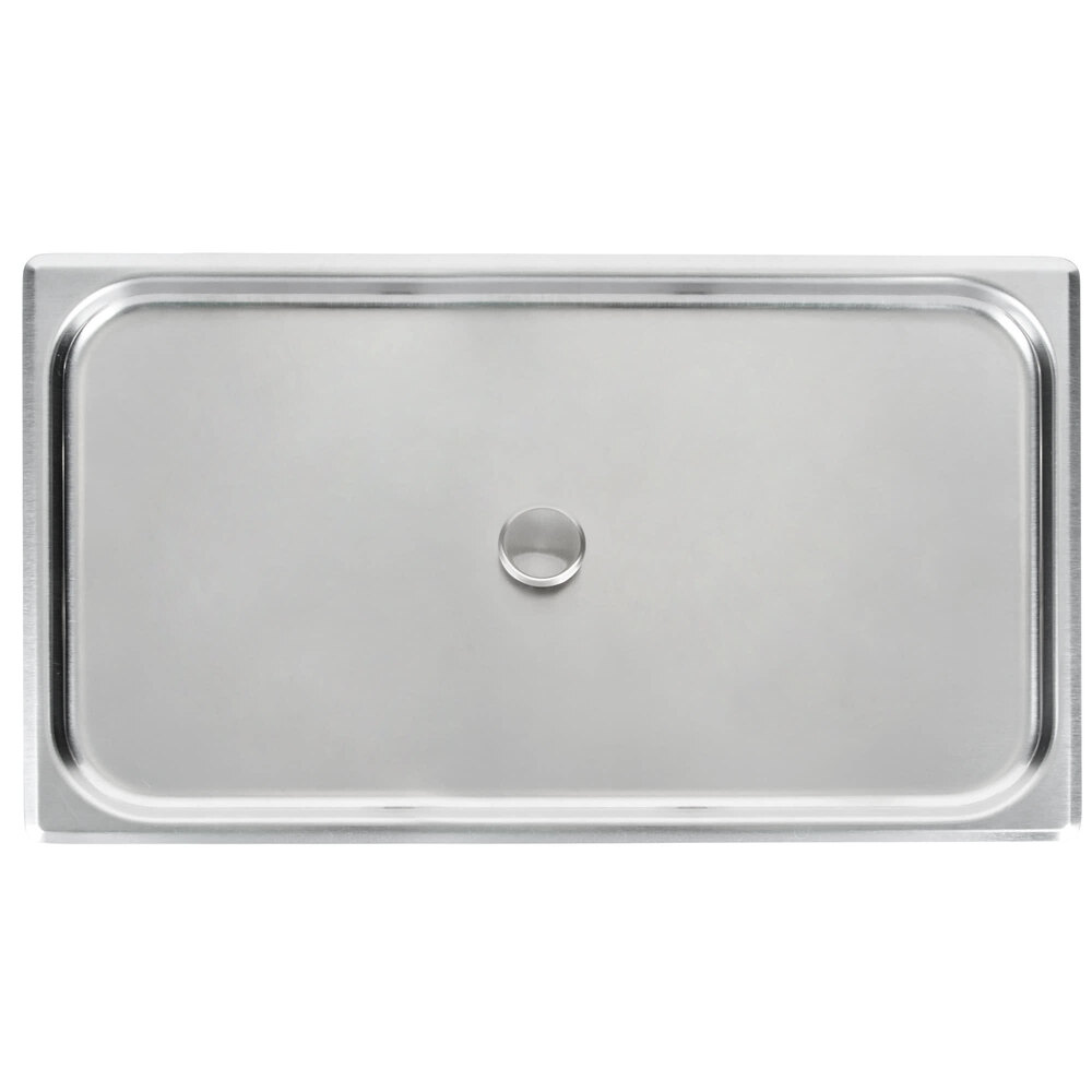 Vollrath 75061 Flat Cover with Knob for 75060 Full Size Egg Poacher / Juice Glass Holder