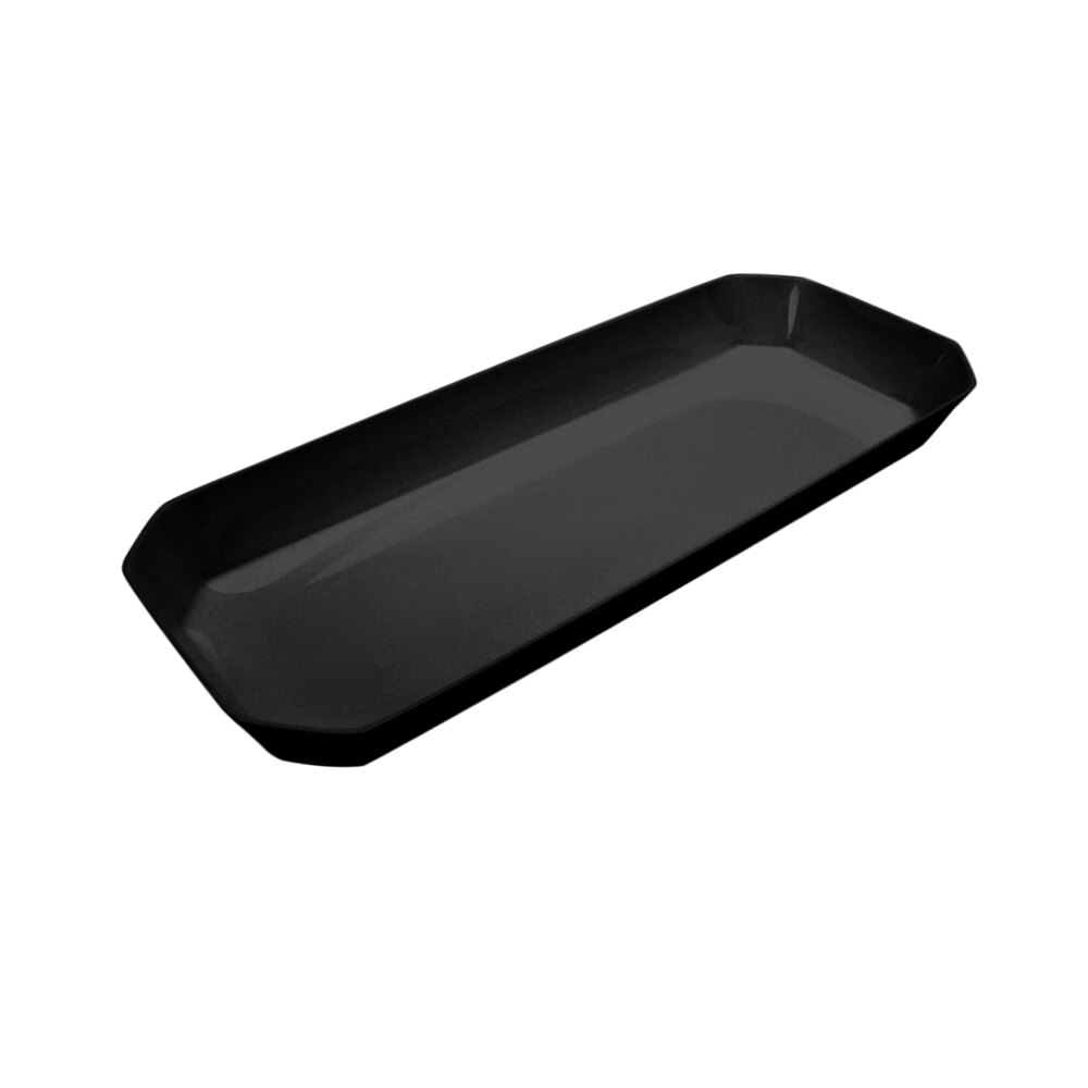 Delfin from Steelite International DFBCC20810 Cut Corner Black 144 oz. Rectangular Acrylic Bowl