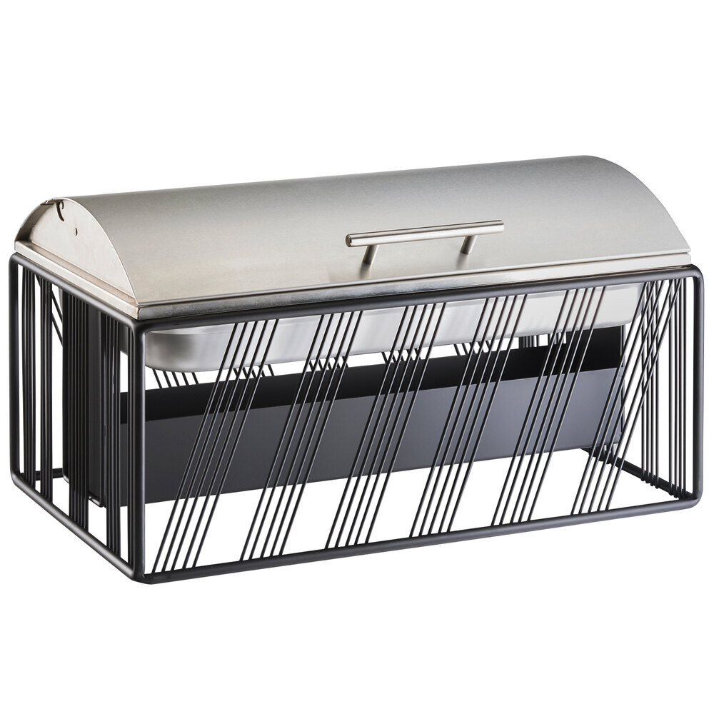 Cal-Mil 4113-13 Portland Full Size Black Chafer - 22" x 13 1/2" x 12"