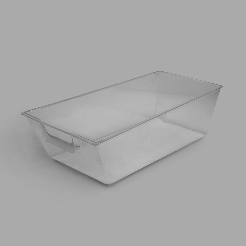 Delfin from Steelite International DFBFB27904 27" x 9" x 7" Clear PETG Rectangular Bulk Bin
