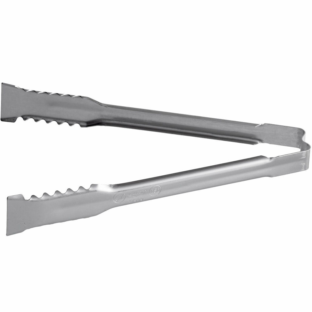 Vollrath 4790910 Jacob's Pride® 9 1/2" Heavy-Duty One Piece Stainless Steel VersaGrip Tong
