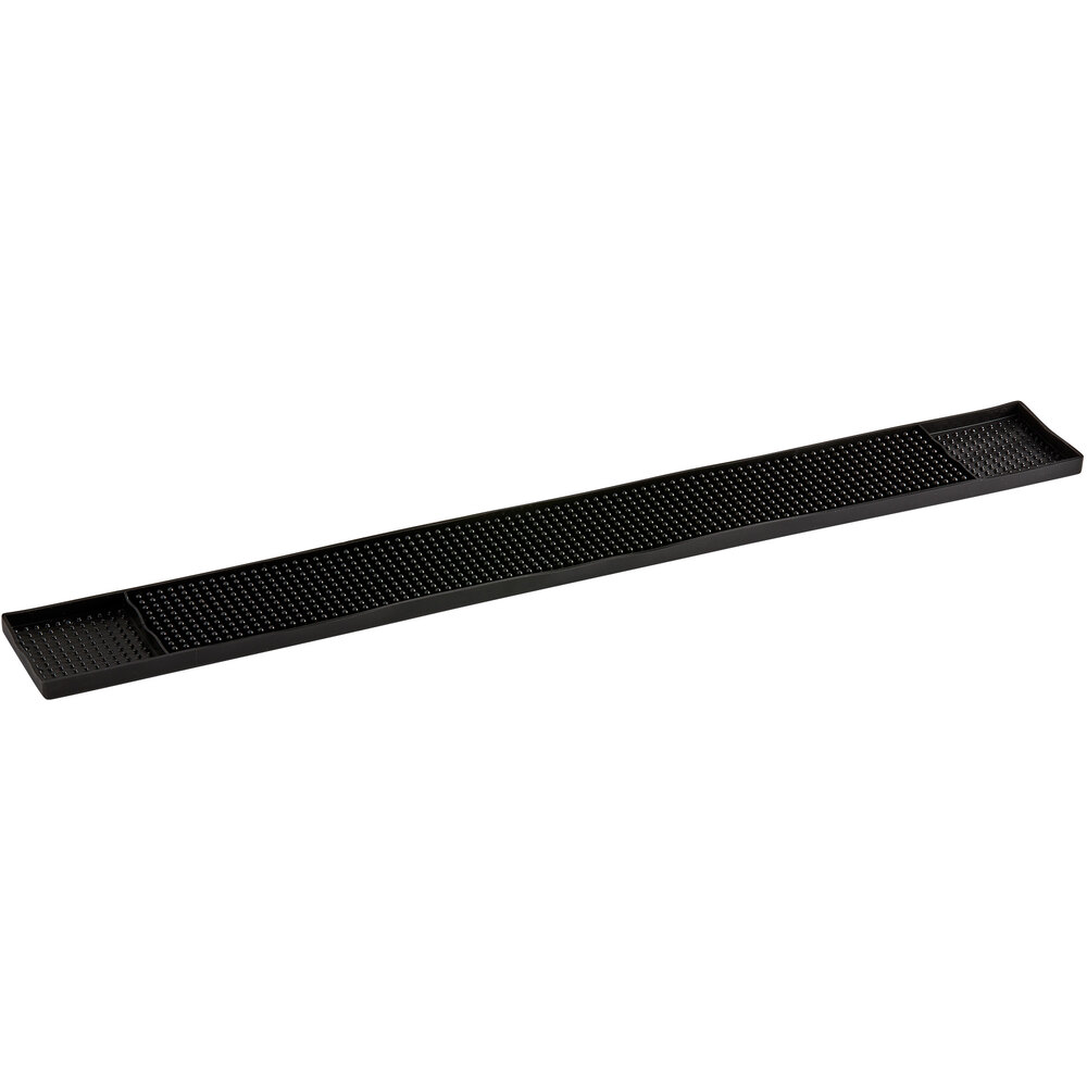 Choice 3 1/4" x 27" Black Bar Mat