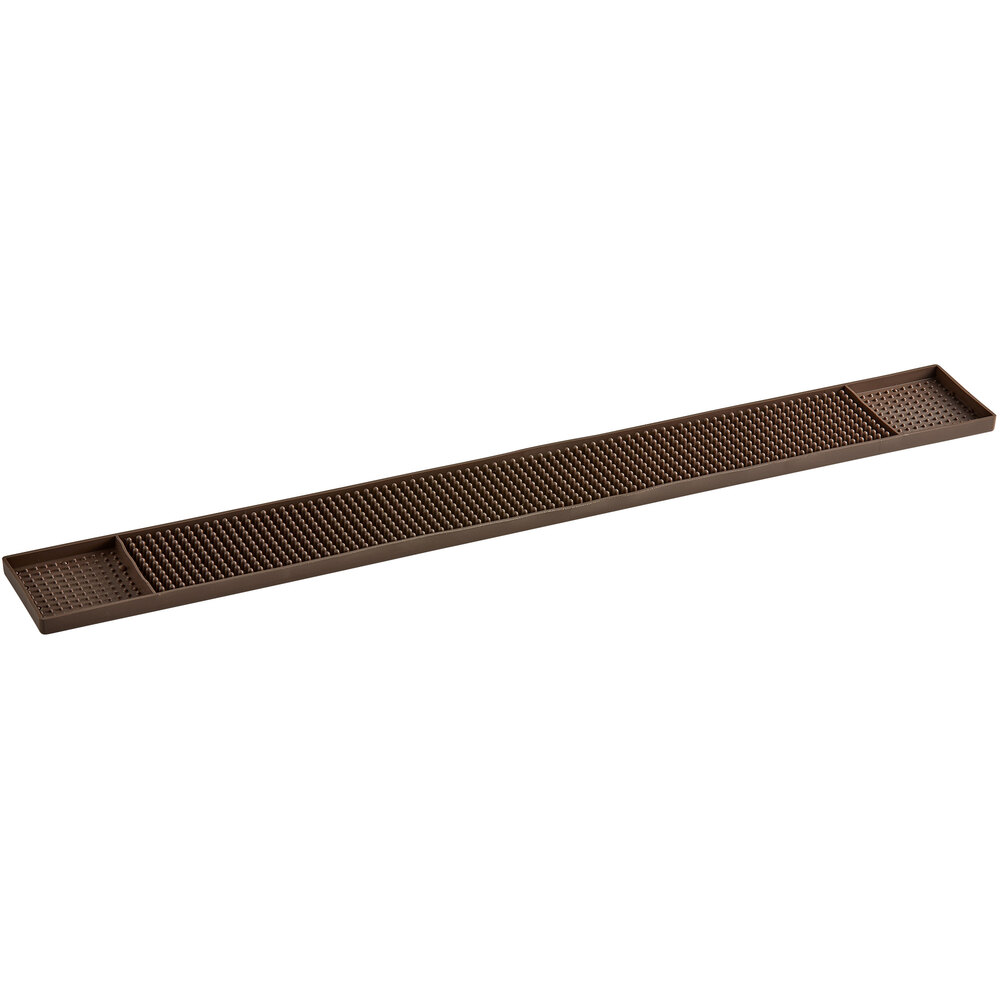 Choice 3 1/4" x 27" Brown Bar Mat