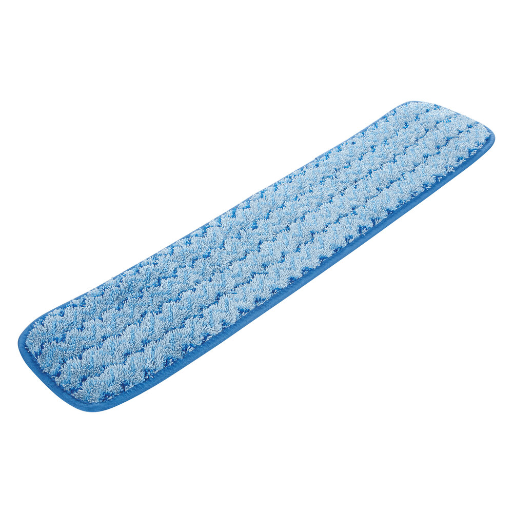 Rubbermaid® HYGEN™ FGQ41100BL00 24" Blue Microfiber Hook & Loop Wet Mop Pad