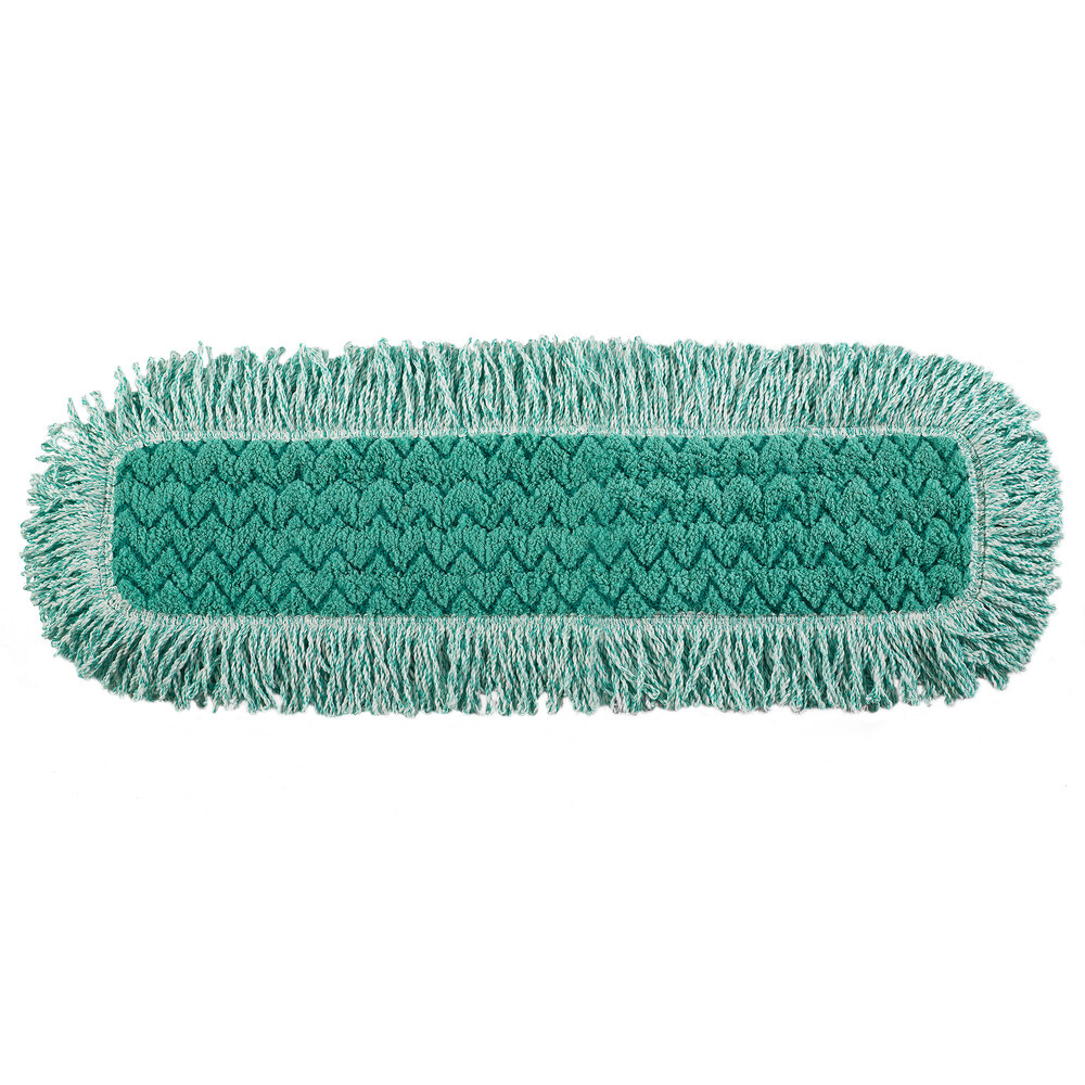 Rubbermaid® FGQ42600GR00 HYGEN™ 24" Green Microfiber Fringed Dust Mop Pad
