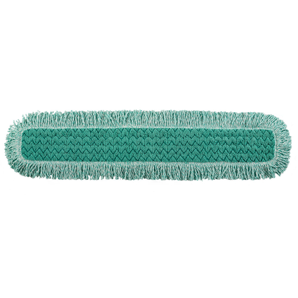 Rubbermaid® FGQ43800GR00 HYGEN™ 36" Green Microfiber Fringed Dust Mop Pad