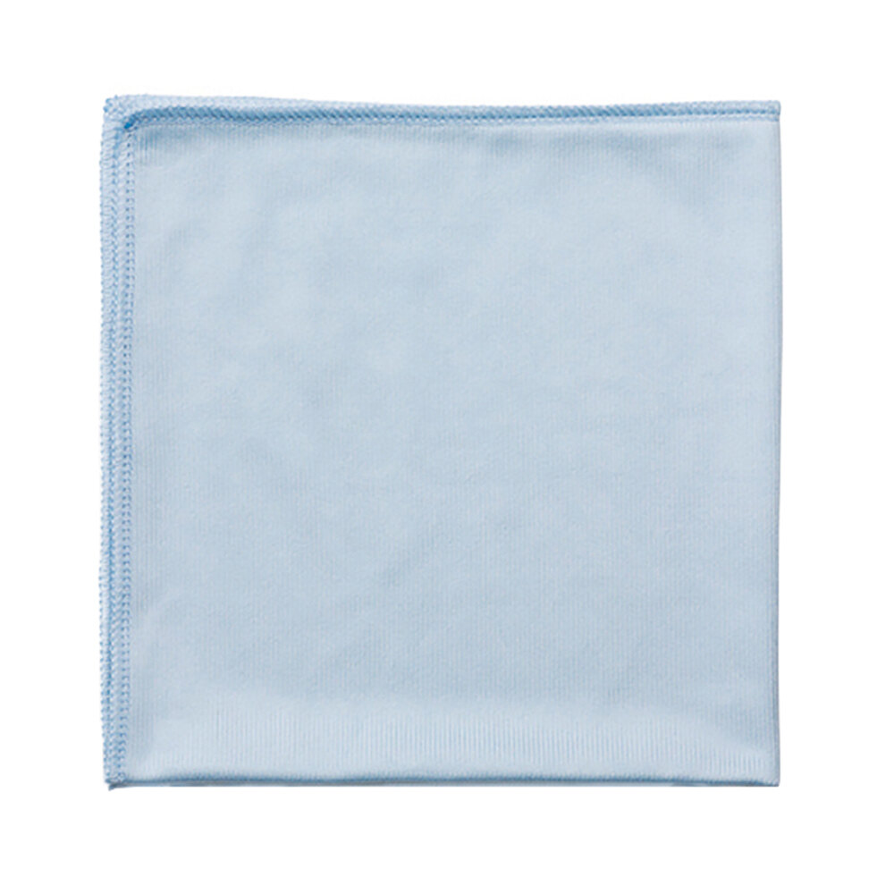 Rubbermaid® FGQ63000BL00 HYGEN™ Executive Series 16" x 16" Blue Microfiber Glass / Polishing Cloth - 12/Case