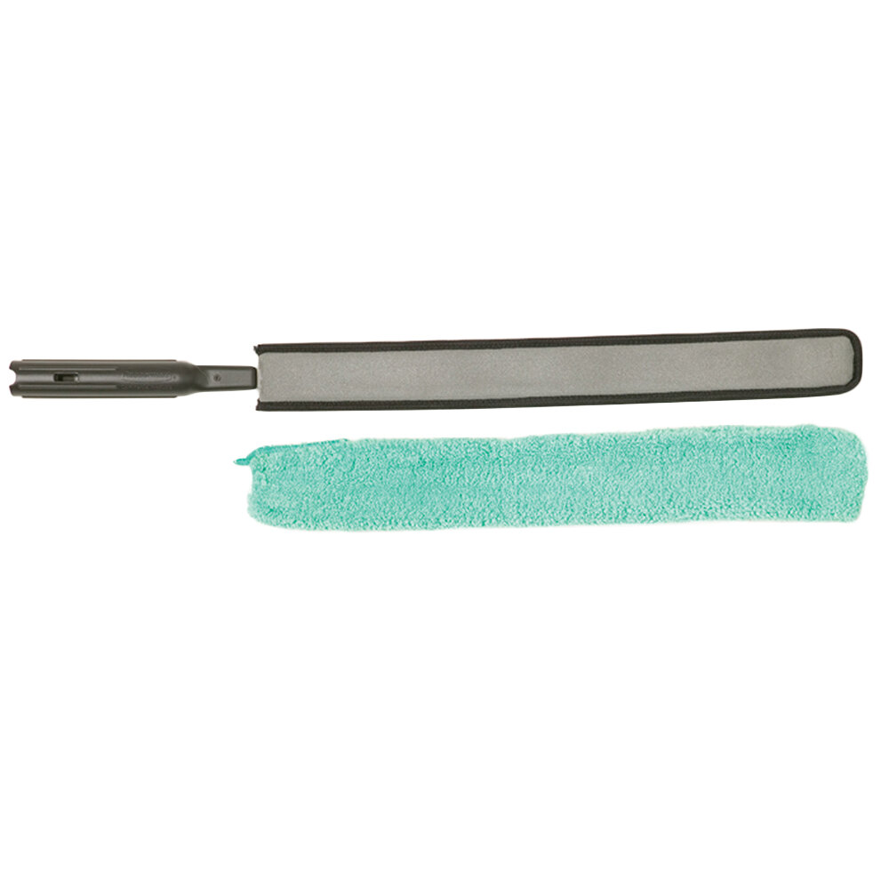 Rubbermaid® FGQ85000BK00 HYGEN™ Quick-Connect Flexi-Wand with Green Microfiber Dusting Sleeve