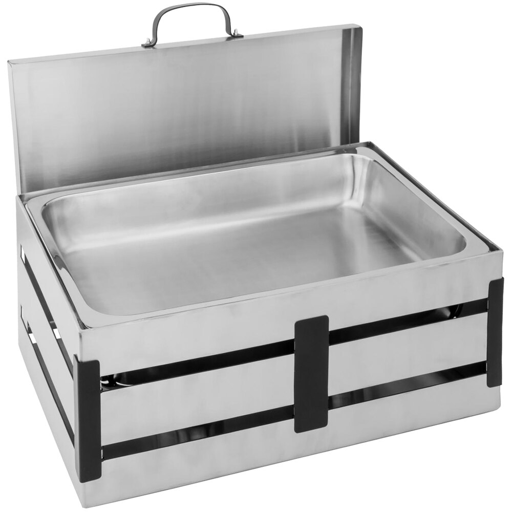 Walco WLCR8B Crate 8 Qt. Stainless Steel Chafer