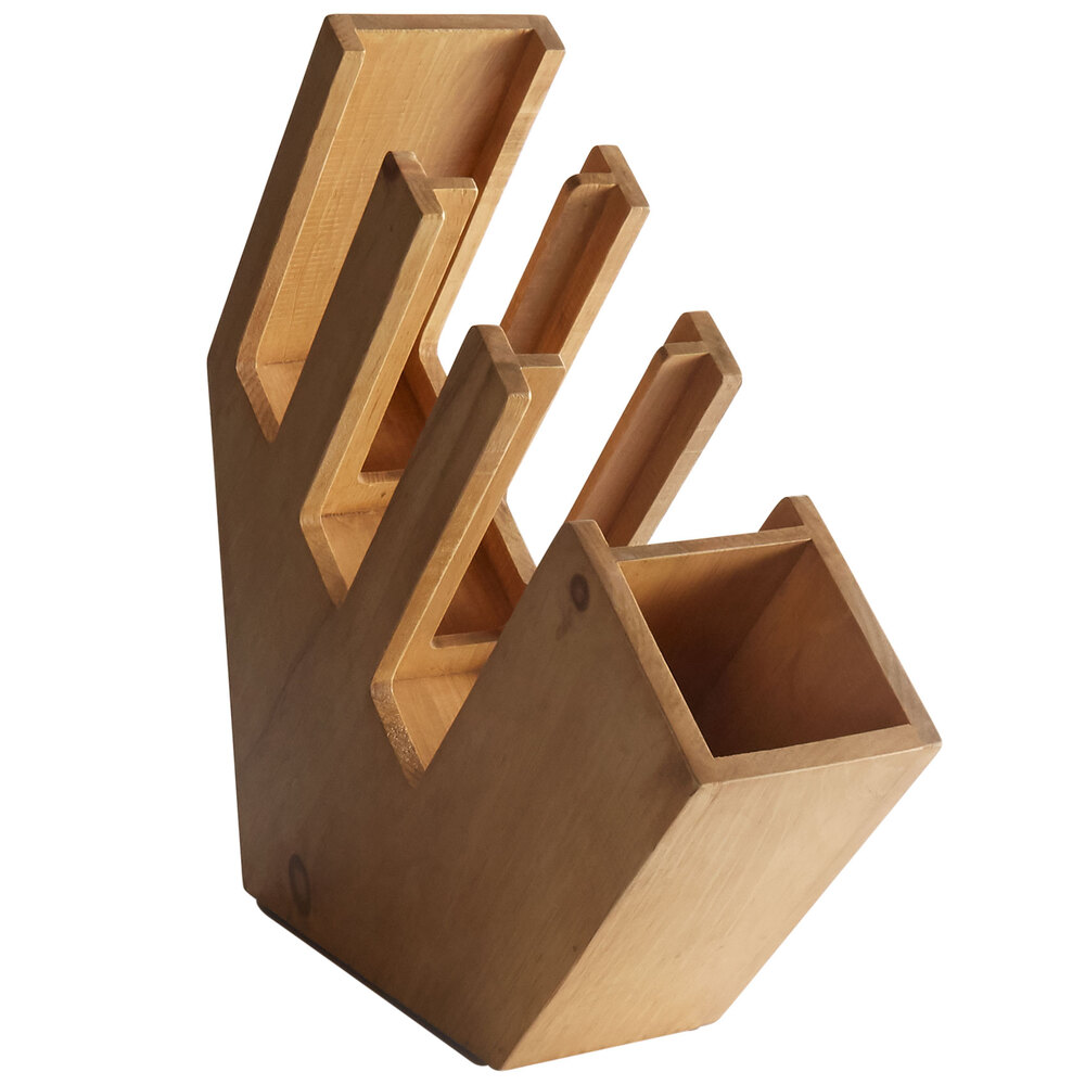 Cal-Mil 2051-99 Madera 3-Section Slanted Countertop Cup and Lid Organizer with Straw Holder