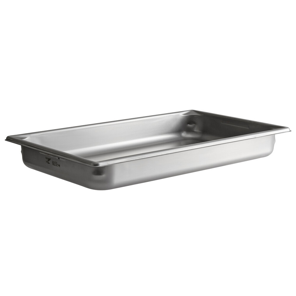 Vollrath 5IPF25 Super Pan V® Full Size 2 1/2" Deep Anti-Jam Stainless Steel Induction Hotel Pan - 22 Gauge