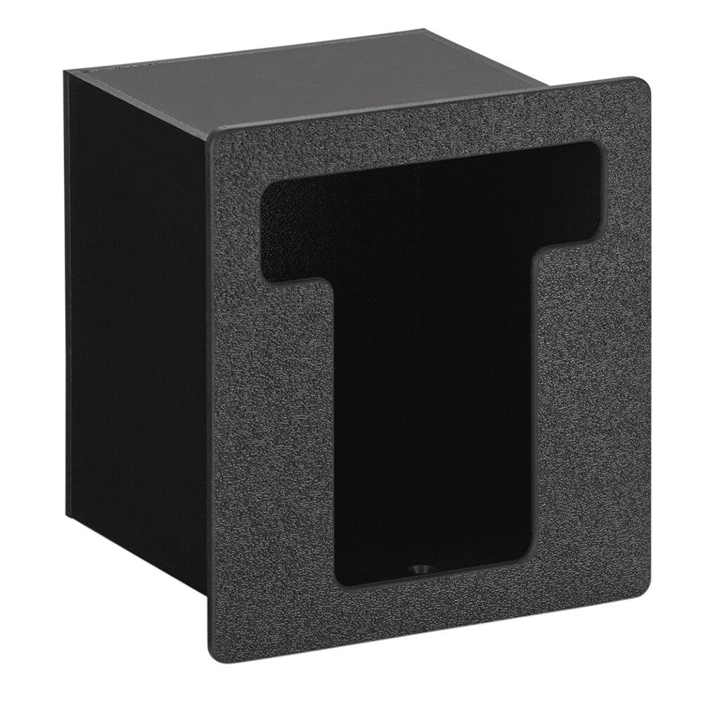 Vollrath FML-1 Black Thermoplastic Flush Mount 1-Slot Lid Holder