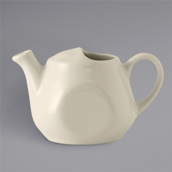 Tuxton BET-1601 Healthcare 16 oz. Eggshell China Tea Pot
