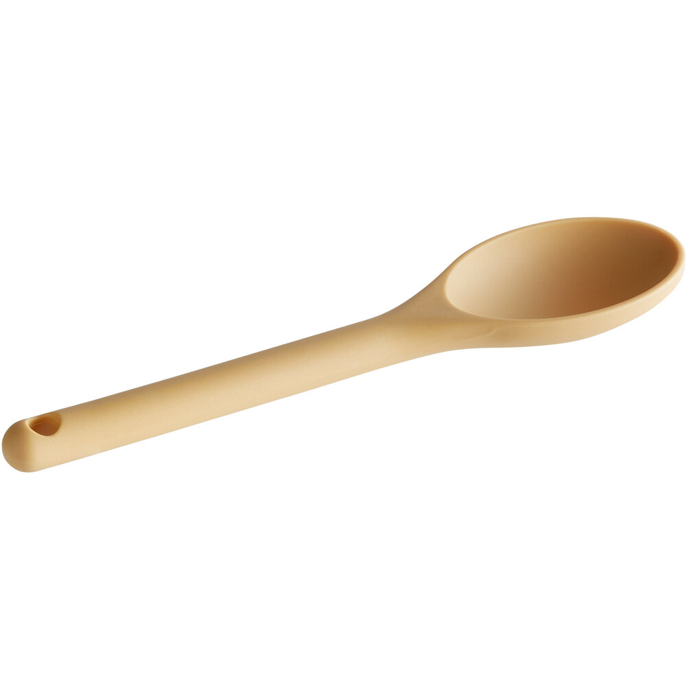 Vollrath 4689760 8 1/2" Tan High Heat Nylon Prep Spoon