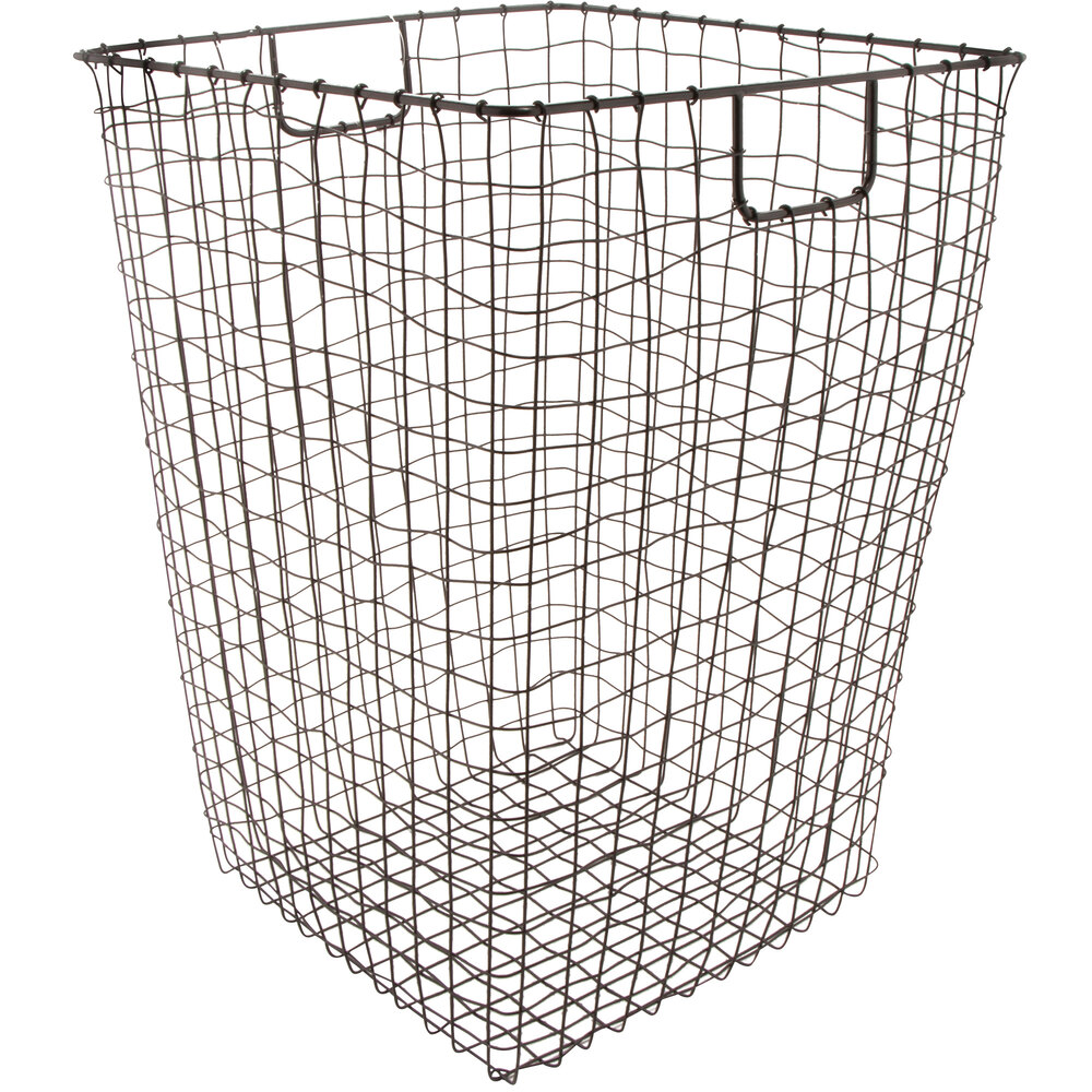 GET WB-301-MG Breeze 16 1/2" x 25" Square Metal Gray Storage Basket