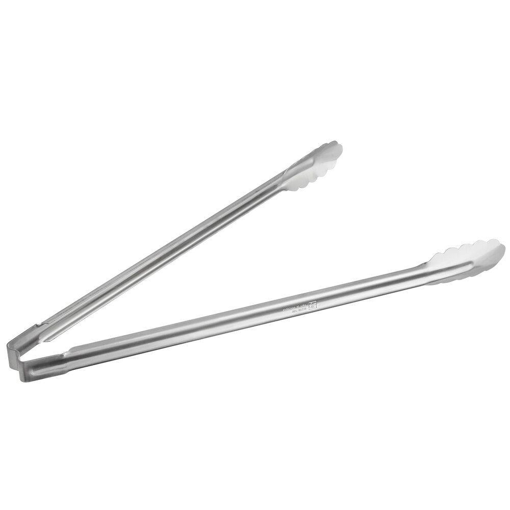Vollrath 4781610 Jacob's Pride® 16" Heavy-Duty One Piece Stainless Steel Scalloped Utility Tong