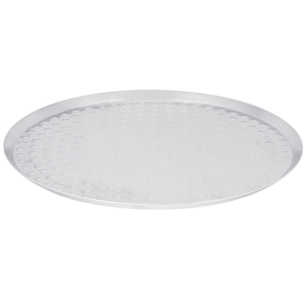 American Metalcraft NCAR20 20" Heavy Weight Aluminum Cutter Pizza Pan with Nibs