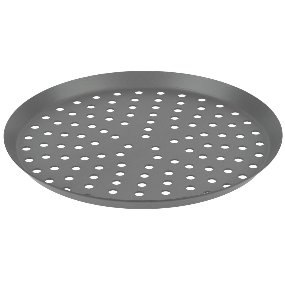 American Metalcraft CAR11SPHC 11" Super Perforated Hard Coat Anodized Aluminum Cutter Pizza Pan