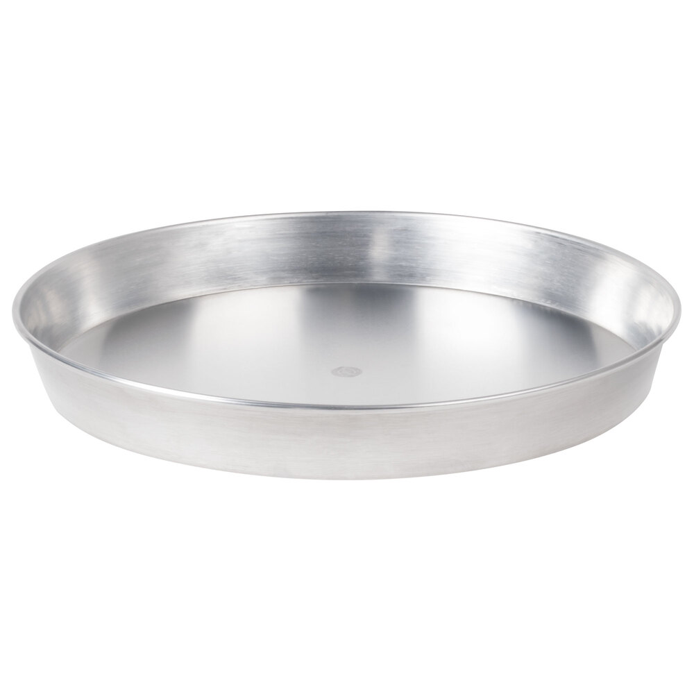 American Metalcraft A90142 14" x 2" Standard Weight Aluminum Tapered / Nesting Pizza Pan