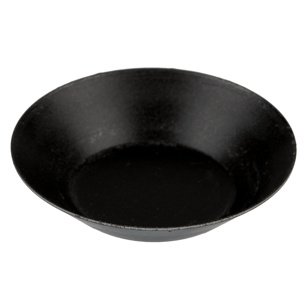 Matfer Bourgeat 332692 Exopan Steel 2" x 7/16" Plain-Edge Deep Non-Stick Tartlet / Quiche Mold - 25/Pack