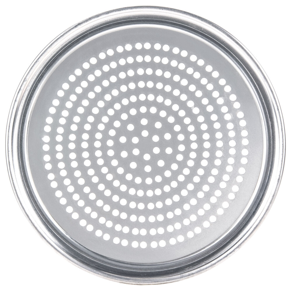 American Metalcraft SPHATP11 11" Super Perforated Heavy Weight Aluminum Wide Rim Pizza Pan