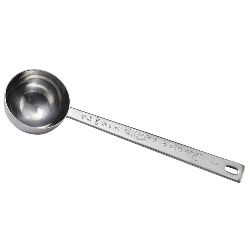 Vollrath 47077 2 Tbsp. Stainless Steel Heavy-Duty Round Measuring Spoon
