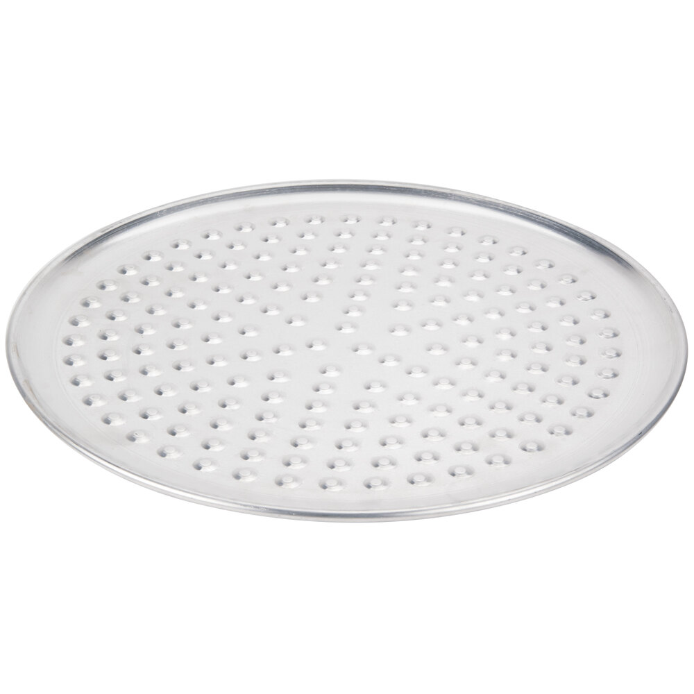 American Metalcraft NHACTP15 15" Heavy Weight Aluminum Coupe Pizza Pan with Nibs