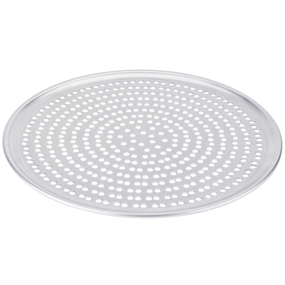American Metalcraft SPHACTP18 18" Super Perforated Heavy Weight Aluminum Coupe Pizza Pan