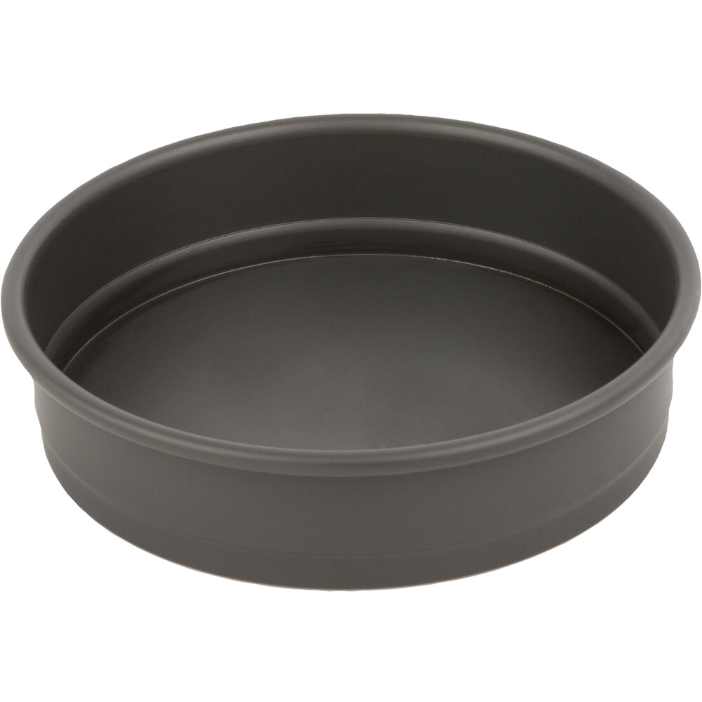 American Metalcraft HC5009 10" x 2" Hard Coat Anodized Aluminum Straight Sided Pizza / Cake Pan