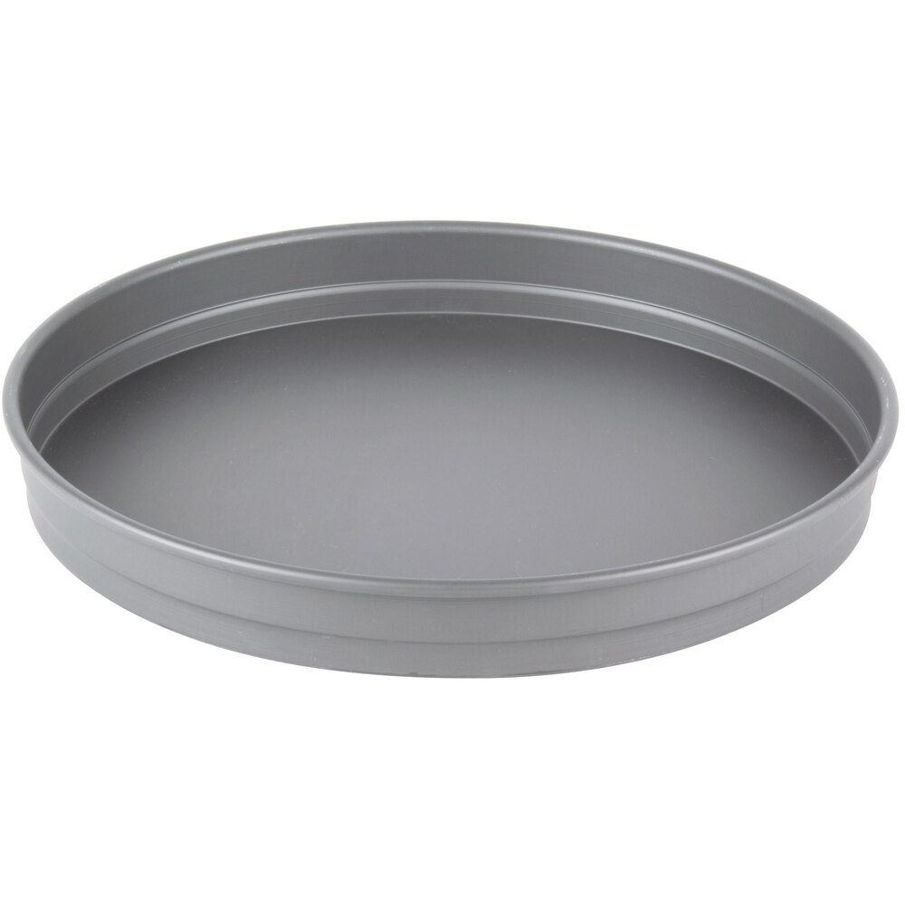 American Metalcraft HC5106 6" x 1 1/2" Hard Coat Anodized Aluminum Straight Sided Pizza / Cake Pan