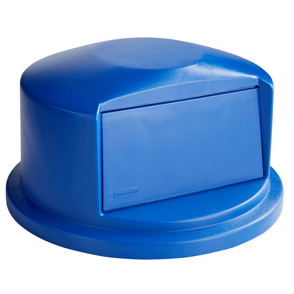 Rubbermaid® 1829398 BRUTE 32 Gallon Blue Round Dome Top Trash Can Lid
