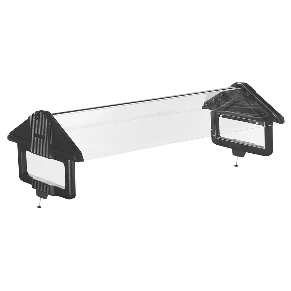 Carlisle 667003 Six Star 4' Black Sneeze Guard Conversion Kit