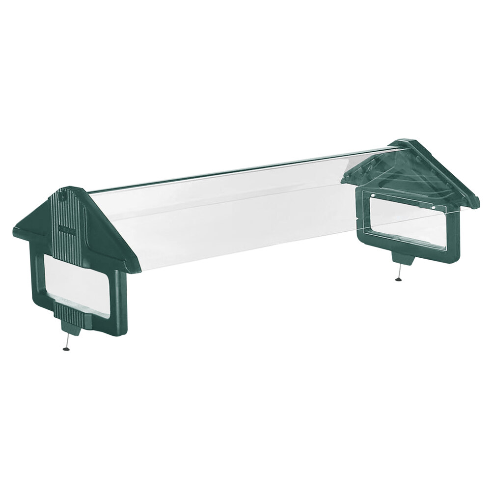 Carlisle 667008 Six Star 4' Forest Green Sneeze Guard Conversion Kit