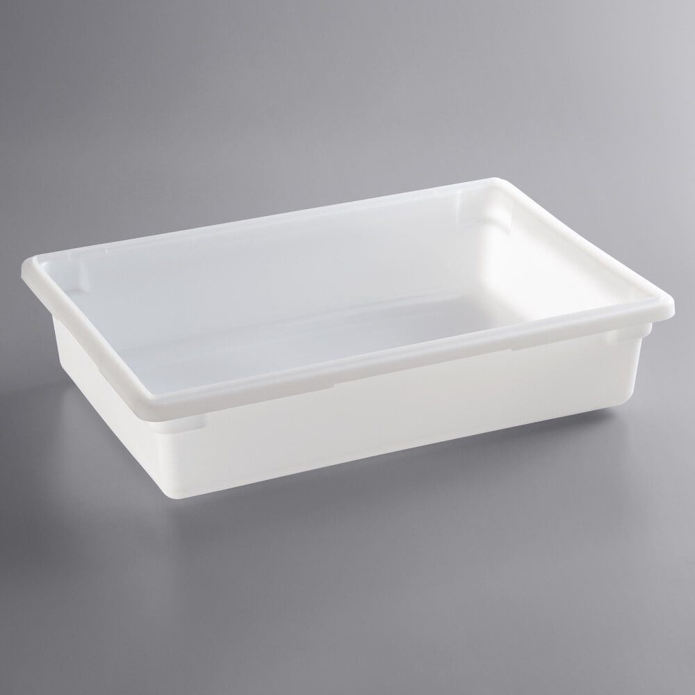 Choice 26" x 18" x 6" White Polyethylene Food Storage Box