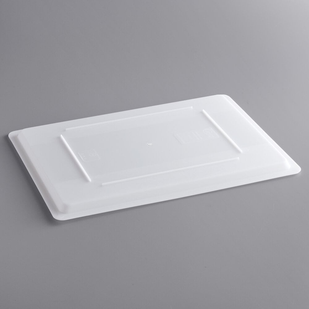 Choice 26" x 18" White Polyethylene Food Storage Box Lid