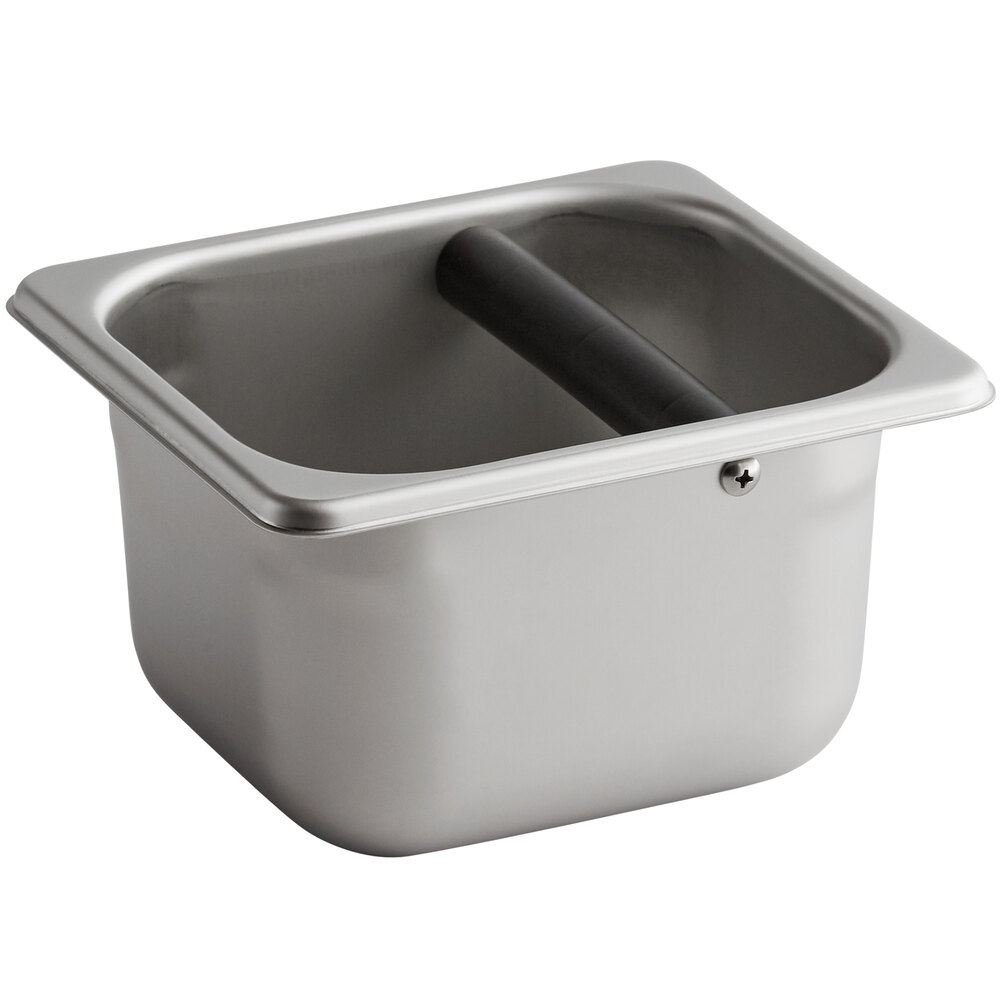 Vollrath E06064-KB 1/6 Size Stainless Steel Knock Box - 4" Deep