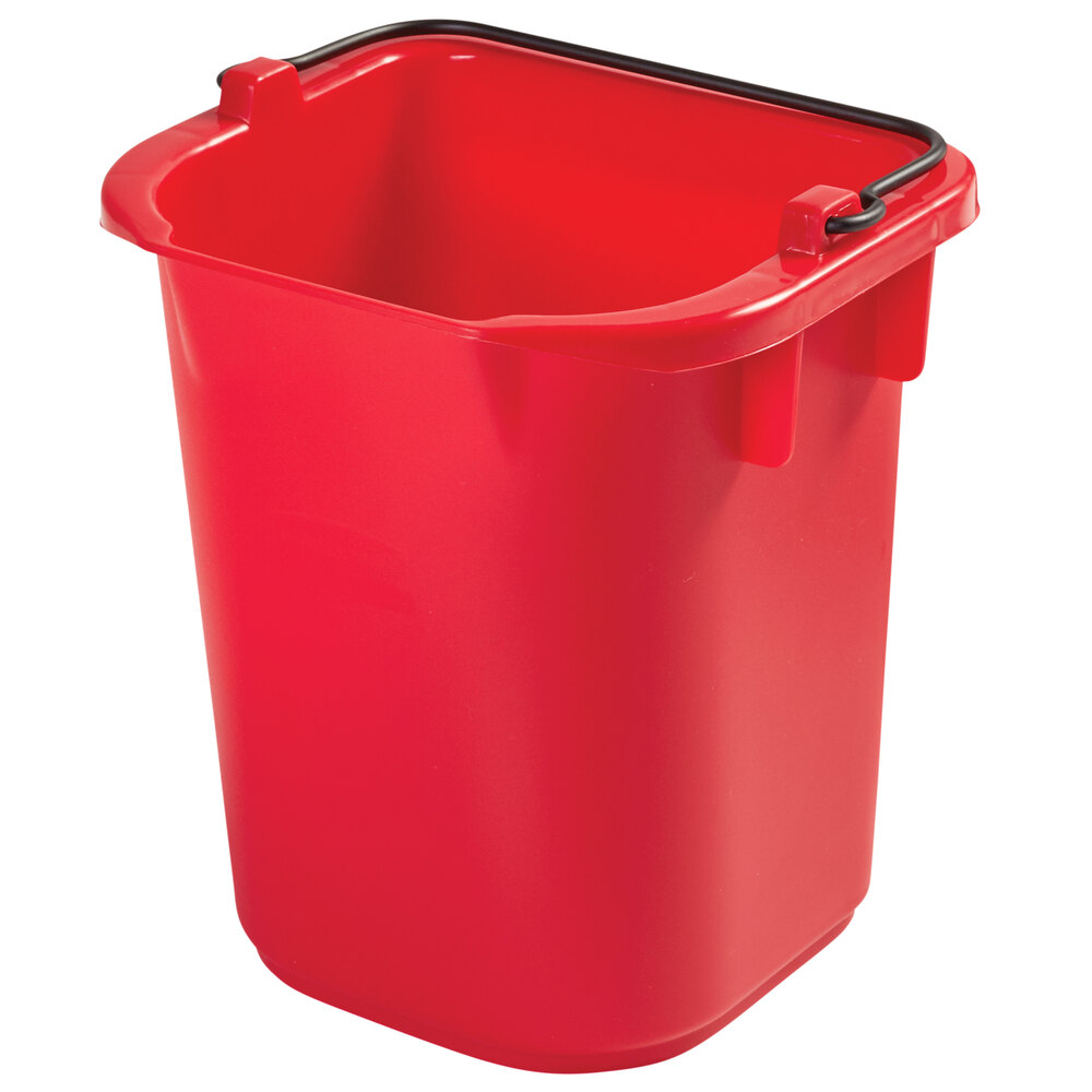 Rubbermaid® 1857375 5 Qt. Red Heavy Duty Pail